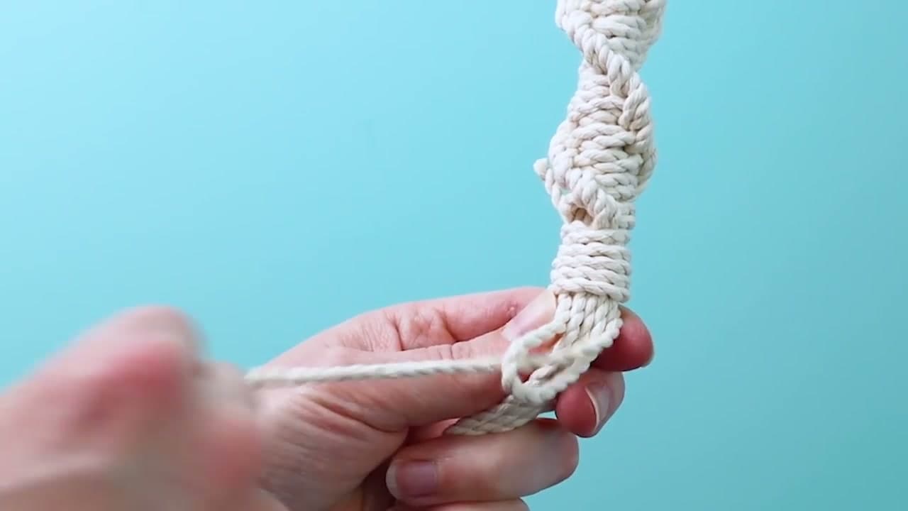How to Make a Macrame Plant Hanger: 7 Step DIY Tutorial