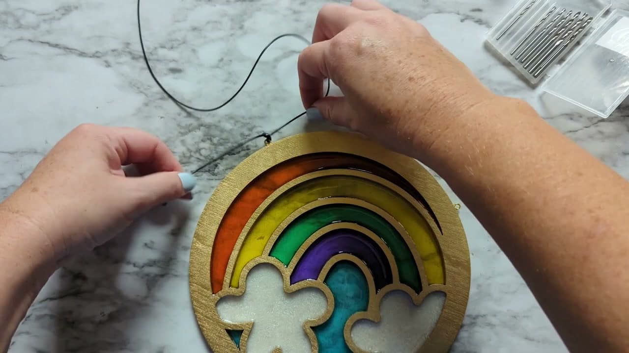 The finished result: How to Make a Resin Suncatcher