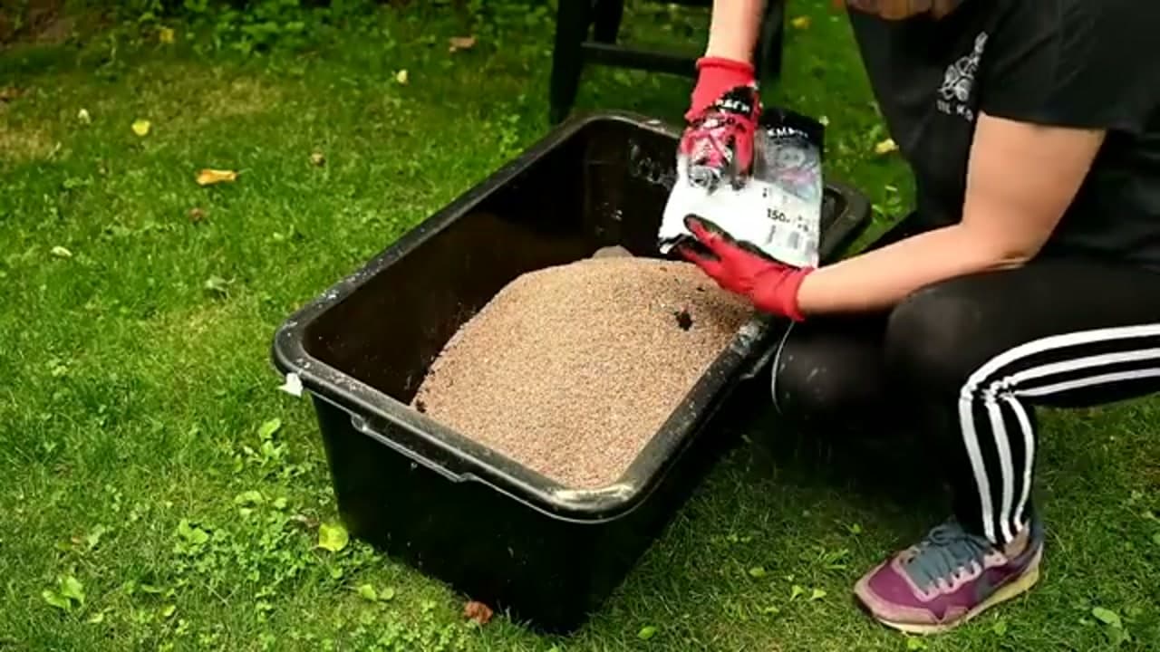 Step 1: Measure the Dry Mix - How to Make a Hypertufa Planter