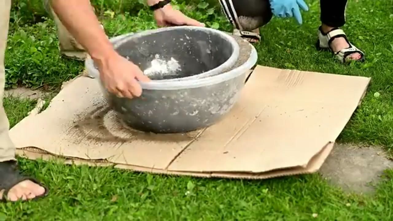 Step 6: Cure and Unmold - How to Make a Hypertufa Planter
