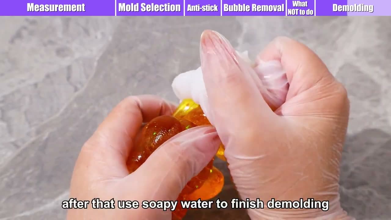 The finished result: How to Use Resin Molds (Beginner Casting Guide)