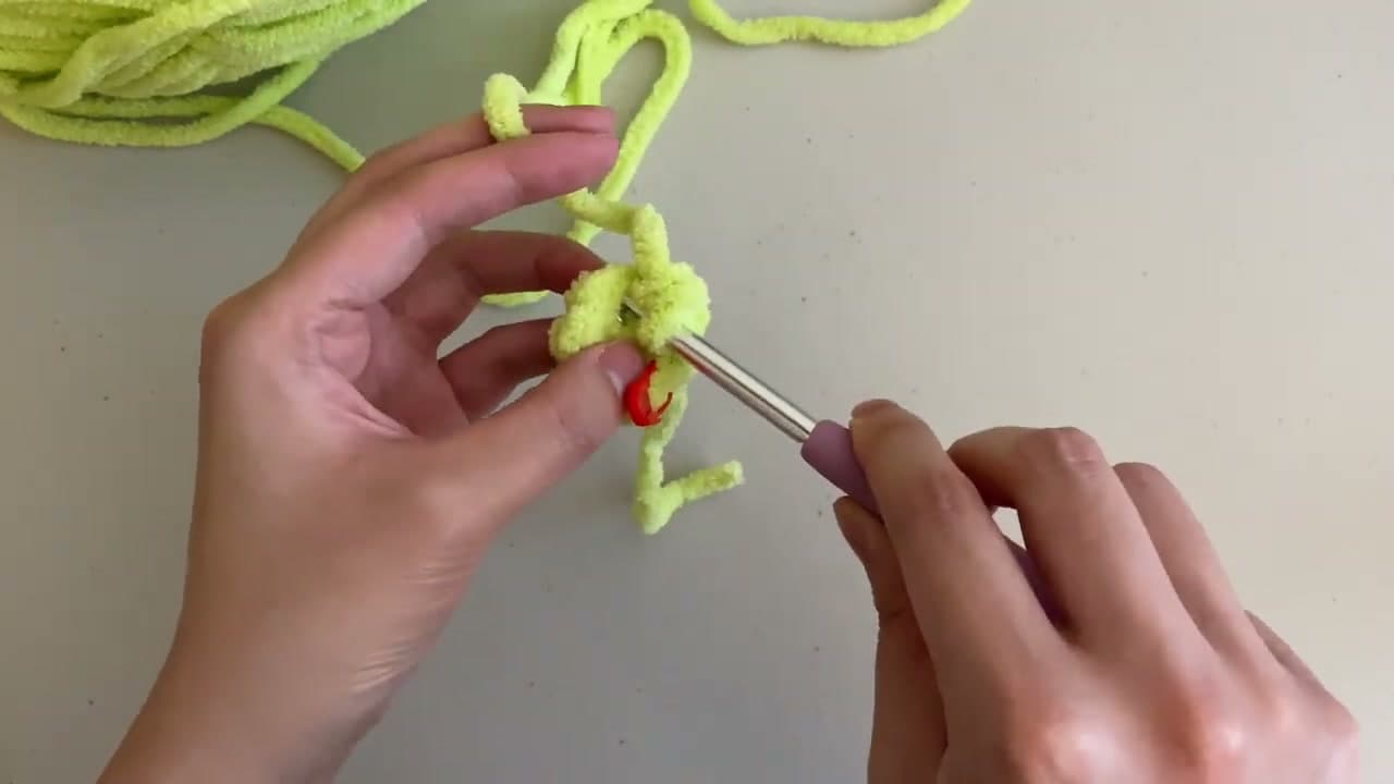 Step 2: Build the Snout with Increase and Front-Loop Rounds - How to Crochet a Dinosaur: No-Sew Beginner Amigurumi