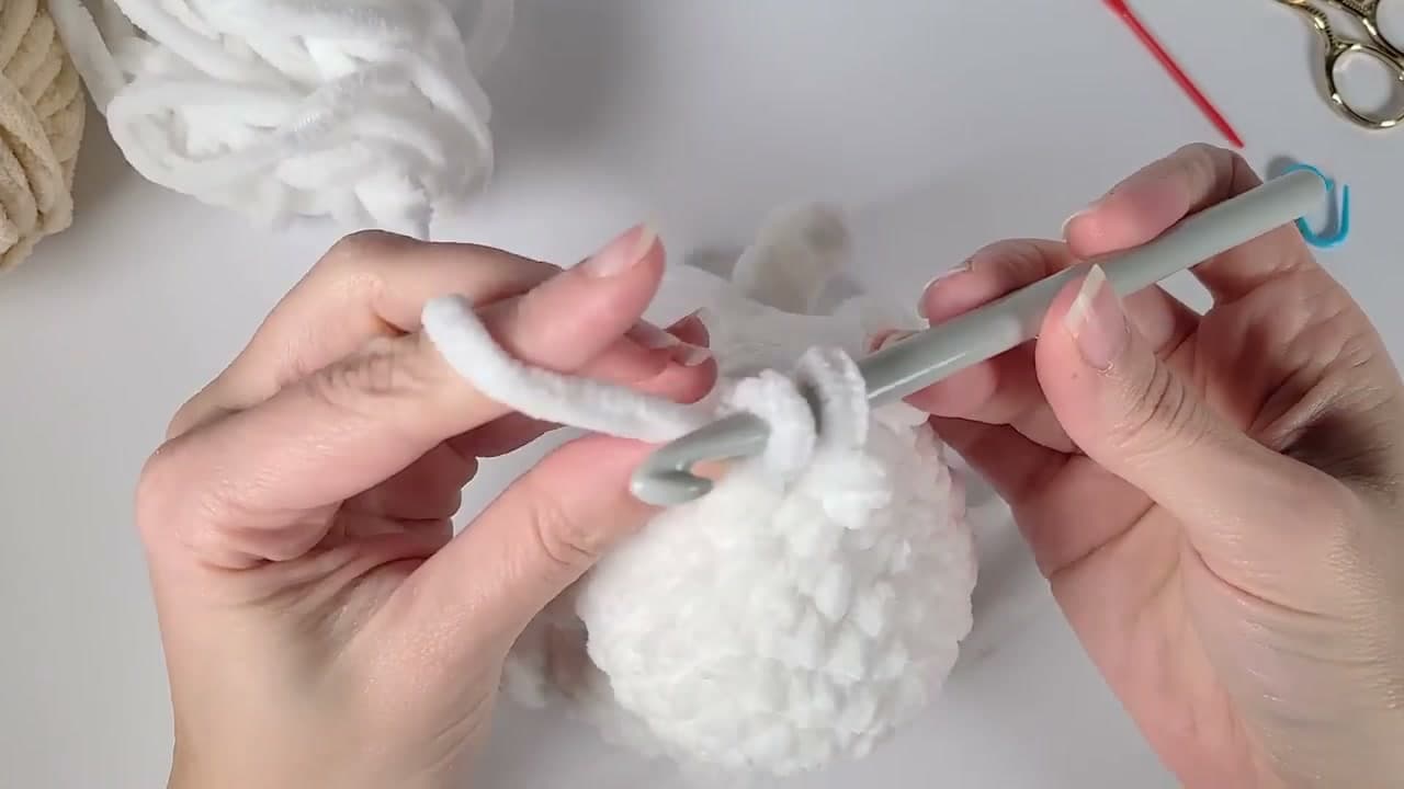 Step 8: Step 8: Crochet the Ears Directly onto the Head
