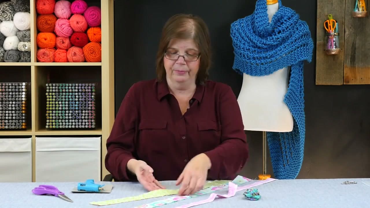 Step 3: Form the Center Bud - How to Make a No Sew Fabric Flower (Rolled Rose Technique)