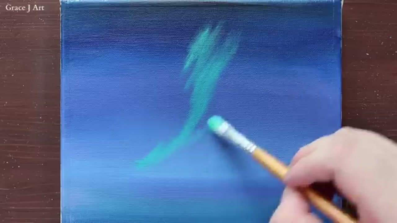 Step 2: Step 2: Sweep In the First Aurora Ribbon