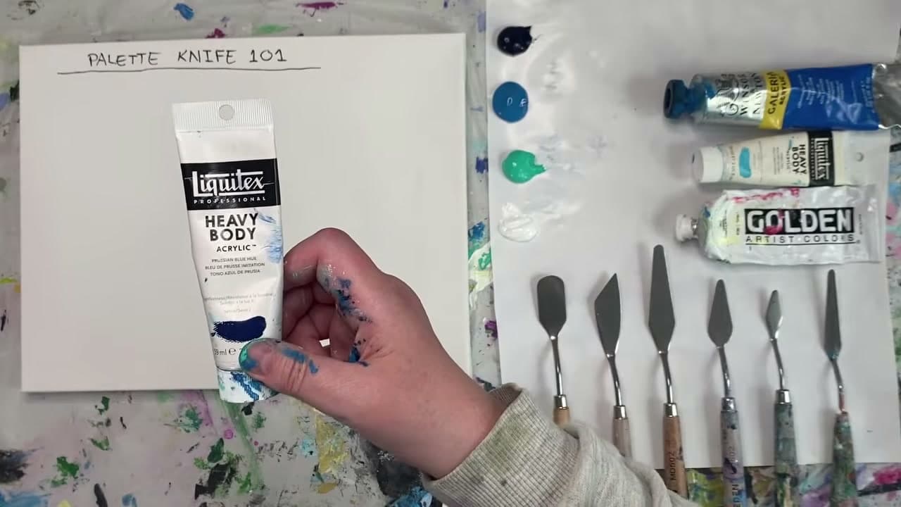 Step 1: Use Heavy Body Paint - How to Paint with a Palette Knife