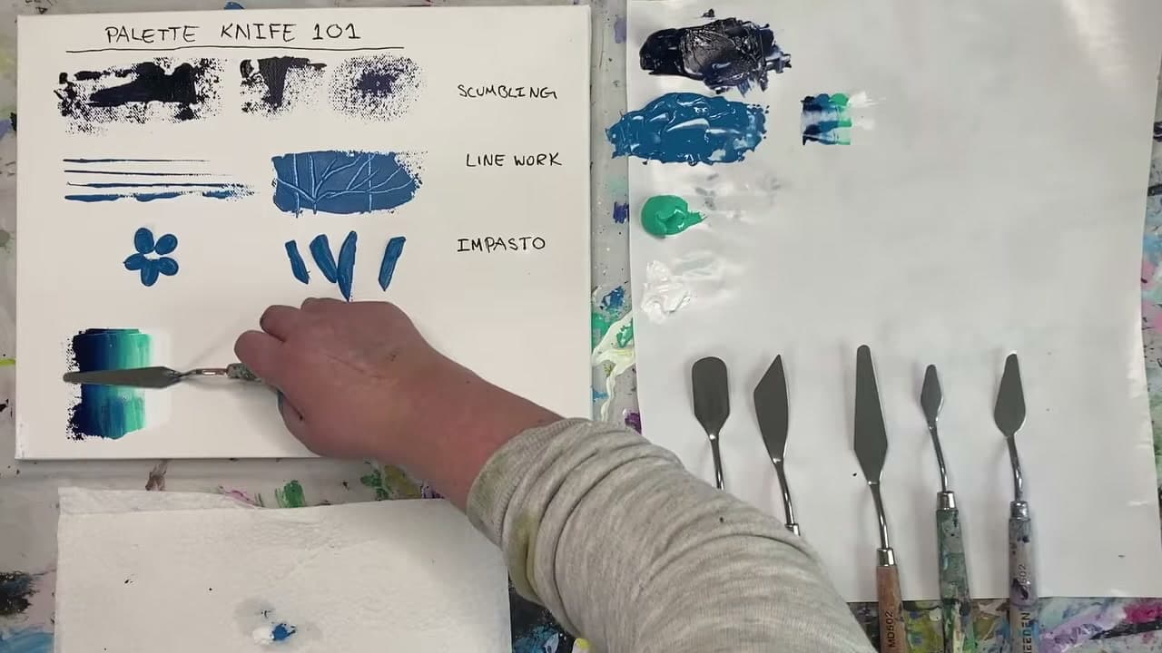 The finished result: How to Paint with a Palette Knife