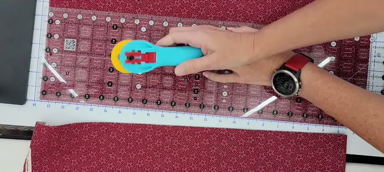 Step 1: Cut the Body, Cuff and Accent Strips from One Yard of Fabric - How to Sew a Pillowcase with the Burrito Method