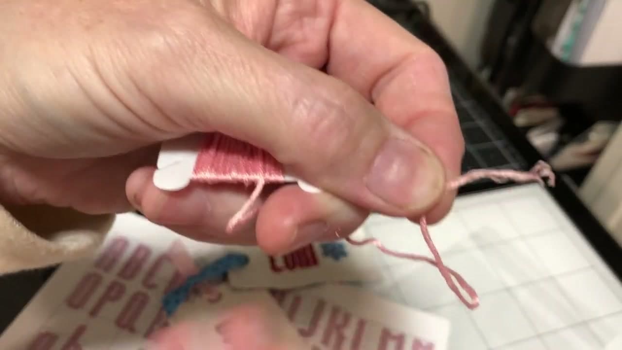 Step 2: Cut and Separate Your Thread - How to Cross Stitch Letters and Alphabet