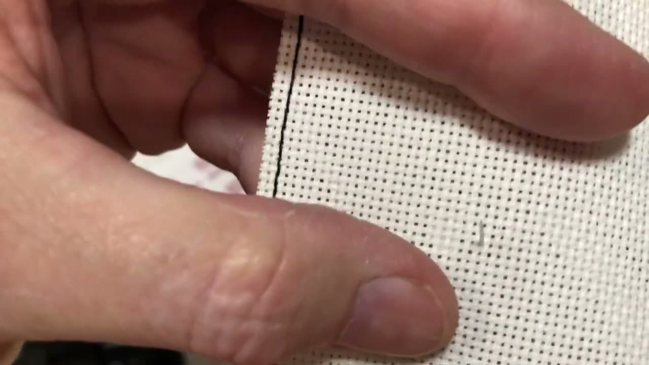 Step 5: Anchor the Thread Without a Knot - How to Cross Stitch Letters and Alphabet