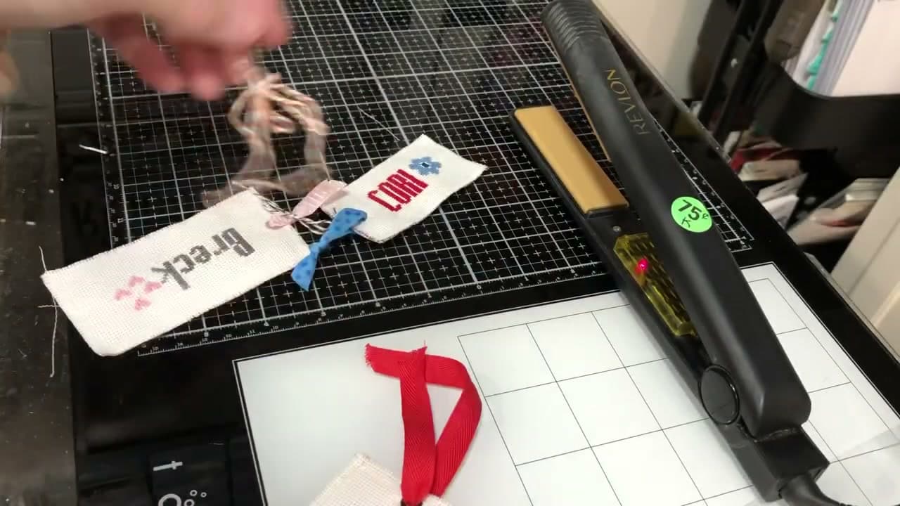The finished result: How to Cross Stitch Letters and Alphabet