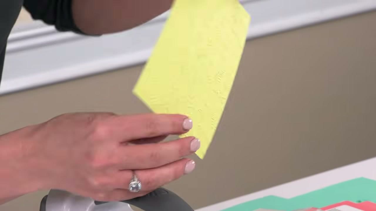 Step 6: Step 6: The Pattern Presses Straight Into the Card