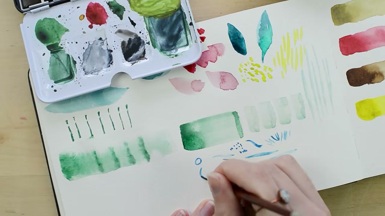 The finished result: How to Paint With Watercolors for Beginners: Your First Lesson