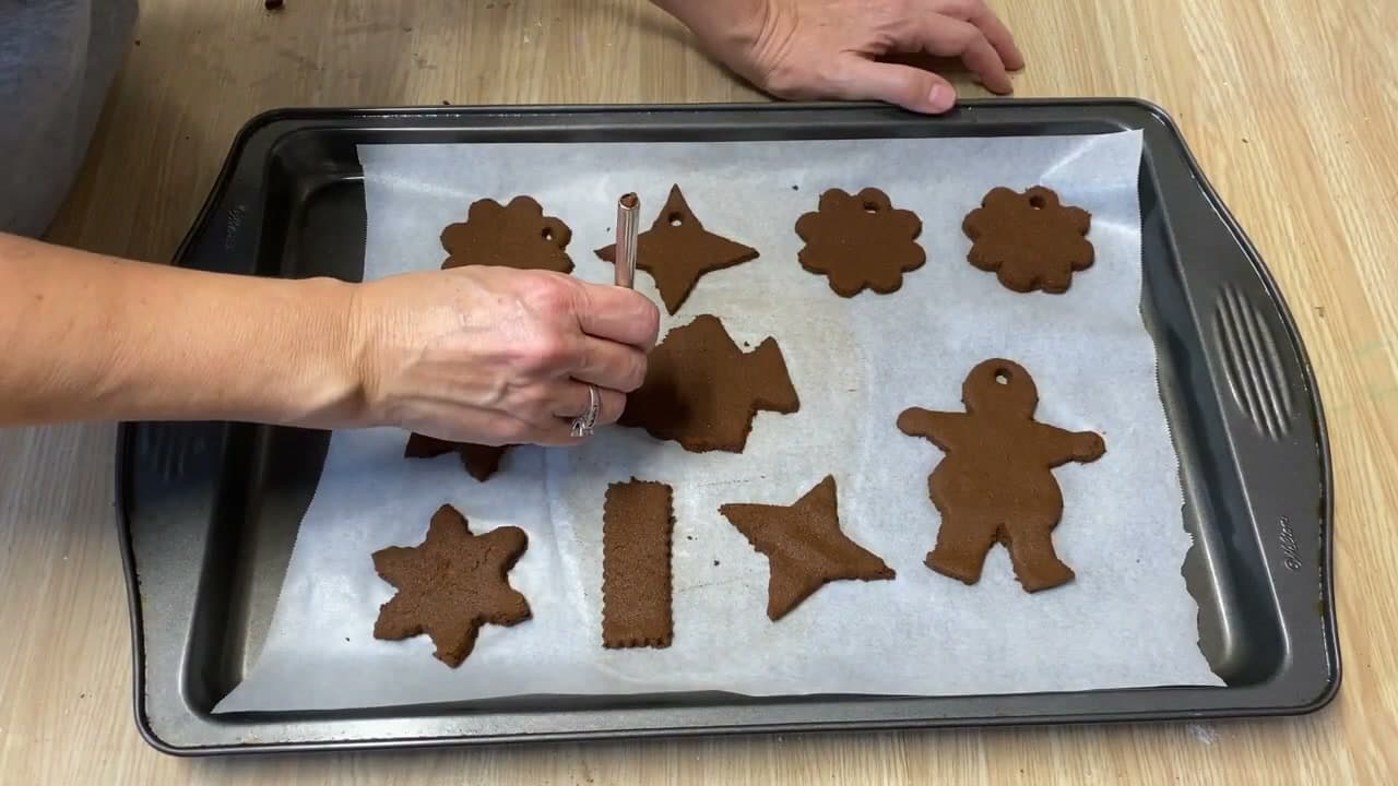 Step 6: Punch a Hole Near the Top of Each Ornament