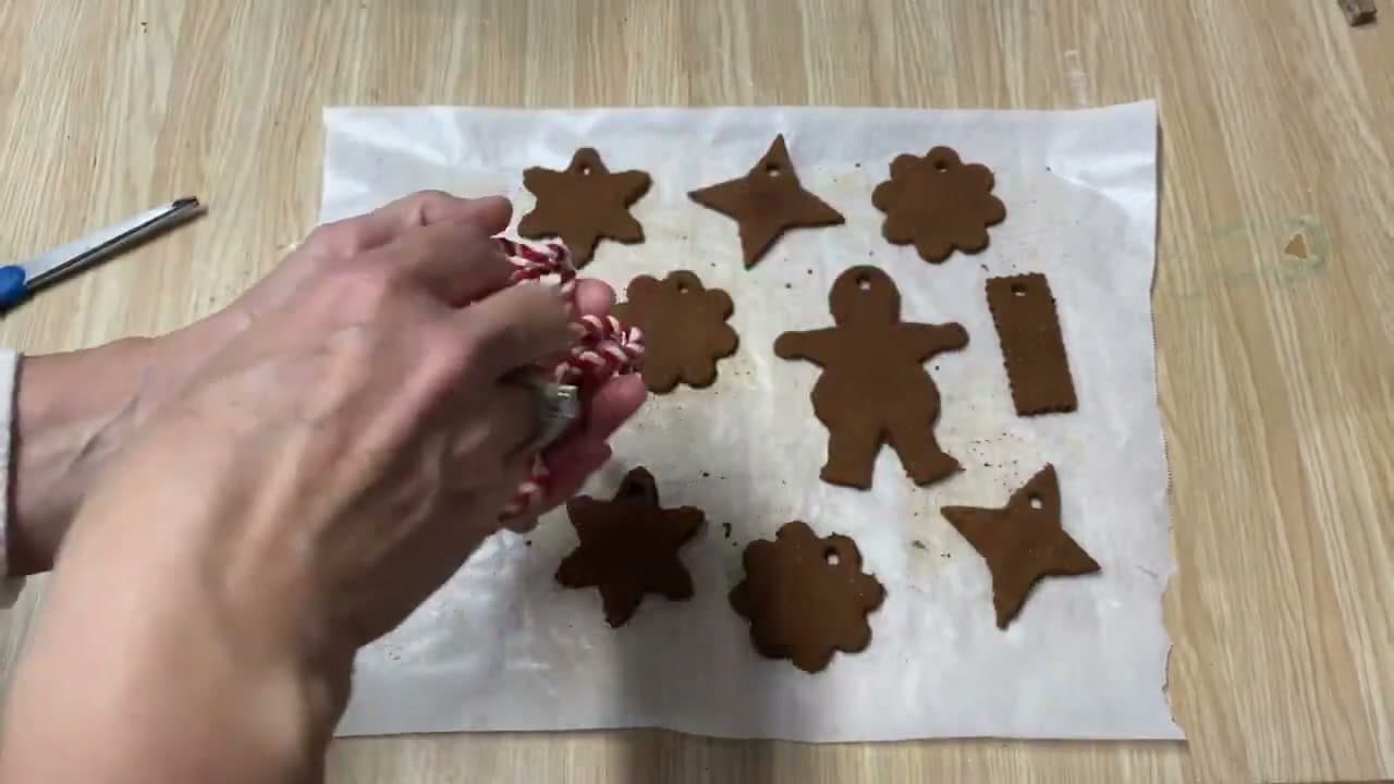 The finished result: How to Make Cinnamon Ornaments