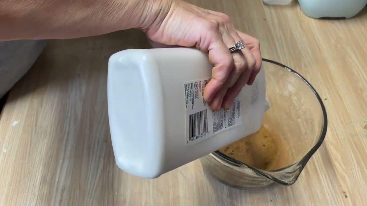 Step 2: Add One Tablespoon of School Glue - How to Make Cinnamon Ornaments