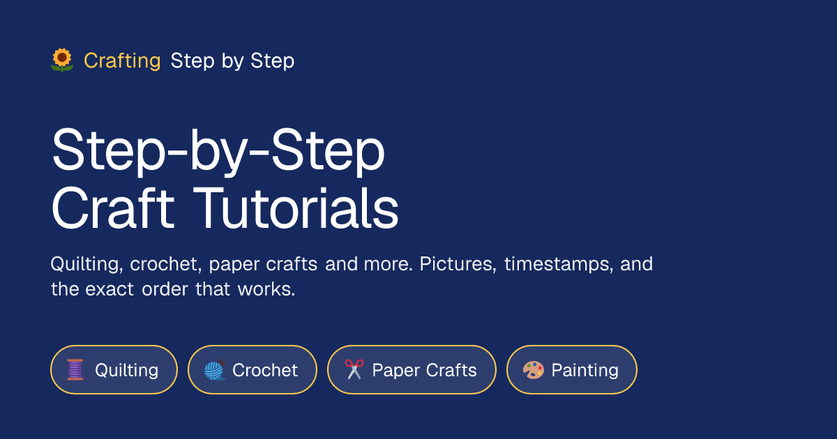 Crafting Step by Step screenshot 1